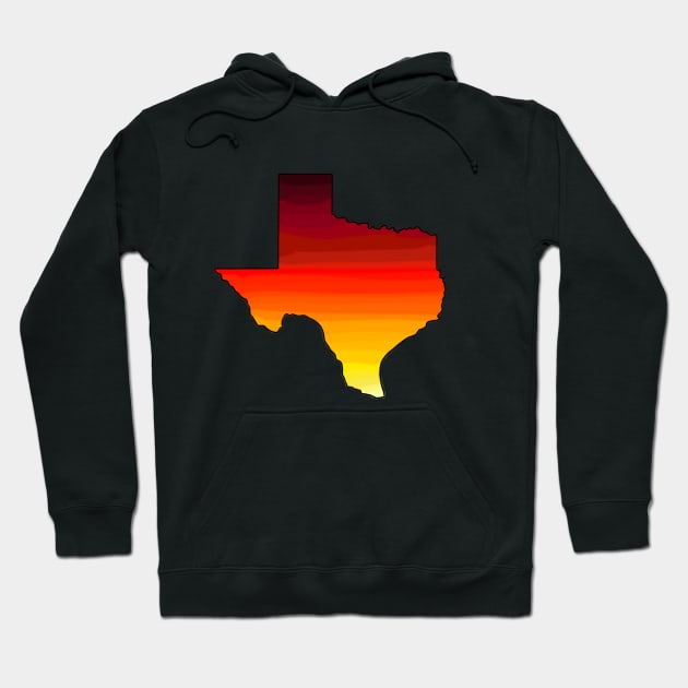 Texas Sunset Hoodie by PattyT